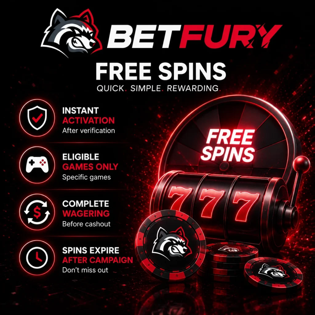 BETFURY free spins guide with activation, wagering and expiry rules